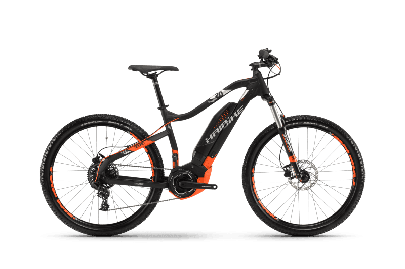 Электровелосипед Haibike Sduro HardSeven 2.0 400Wh 11s NX Черный с Оранжевым original 2017